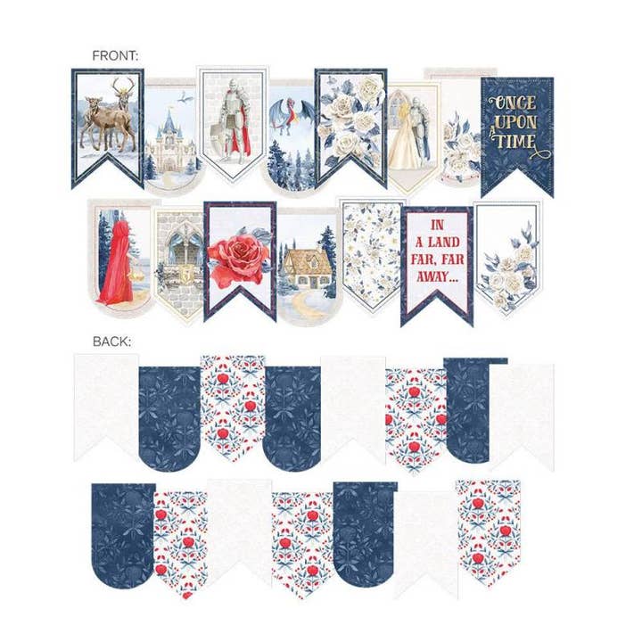 Paper Die Cut Garland Once Upon A Time, 15Pcs for wholesale by P13