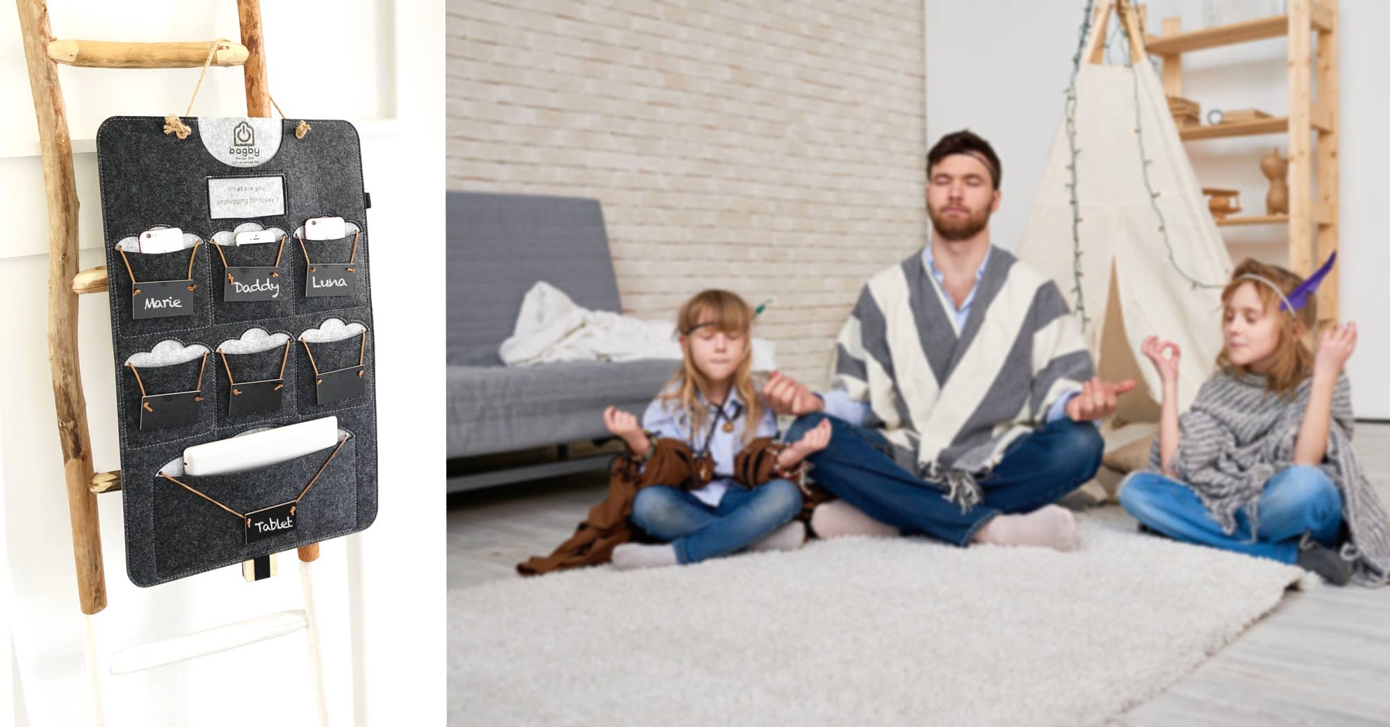 Bagby - Wholesale Phone/Tablet Stand - Bagby Family Screentime Phone / Tablet Set (6+1 Pockets)10