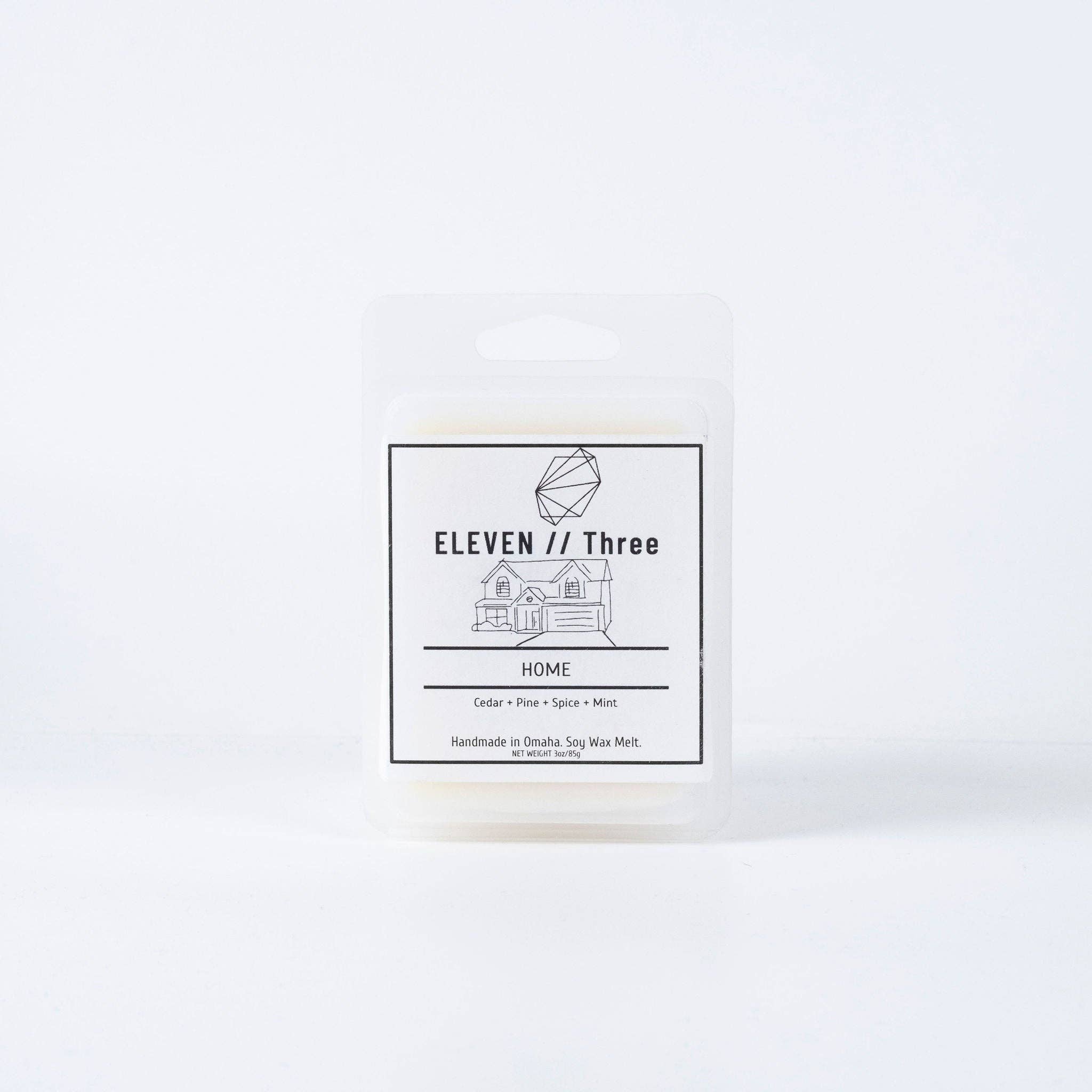 ELEVEN//Three – Engroshandel Glaslys – HJEM Cedertræ Fyrretræ Krydderi Mynte Soja Glaslys0