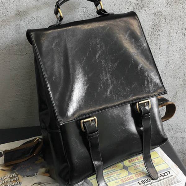 KK Bloom - Wholesale Backpack - Women's - Simple Vintage Solid Color Backpack