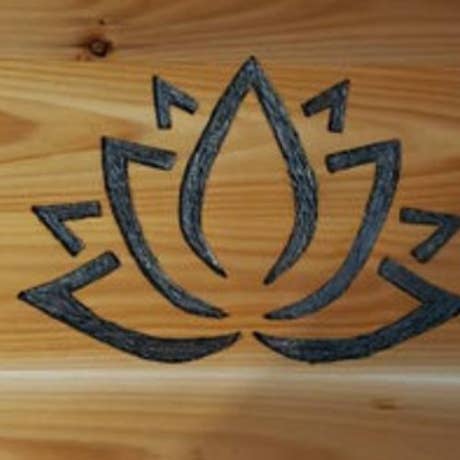 Lotus Design Store LLC - Wholesale Meditation Supplies - Simple Lotus Pedestal Altar Table with Shelf