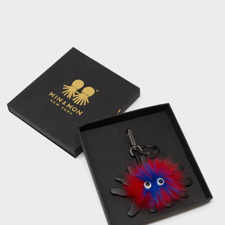 Min & Mon - Wholesale Keychain - Women's - Velvoria Charm - Black Leather Keychain2