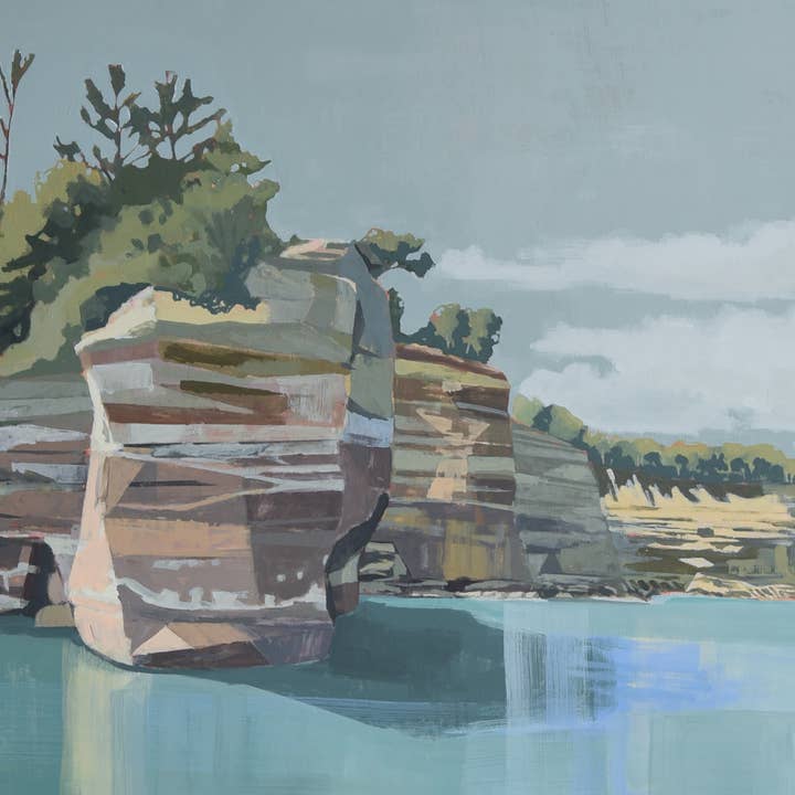 Michigan Rocks Fine Art Print for wholesale by Amanda Bur Art