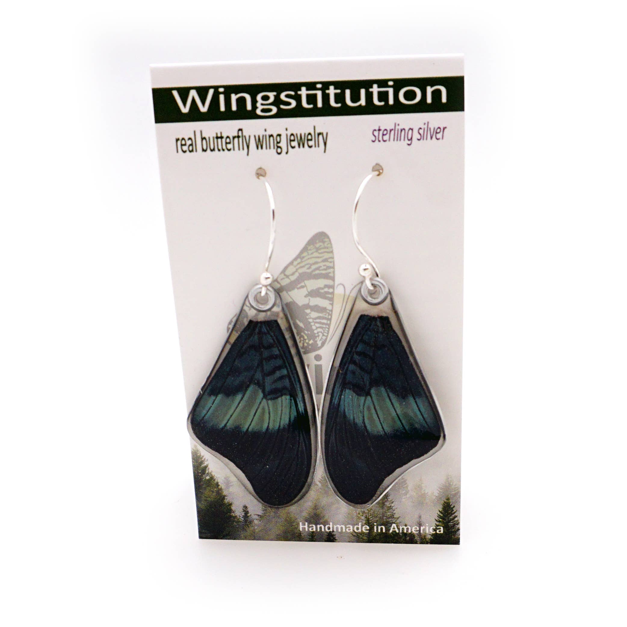 Wingstitution - Wholesale Dangle Earrings - 0645 Butterfly Earrings, Red Flasher Butterfly, Top Wings5