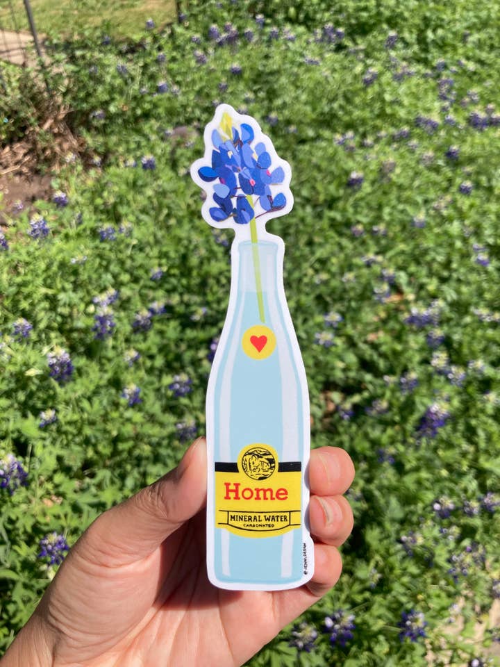 Adesivo per casa Texas Bluebonnet Topo Chico per la vendita all'ingrosso da parte di Jenn L Design