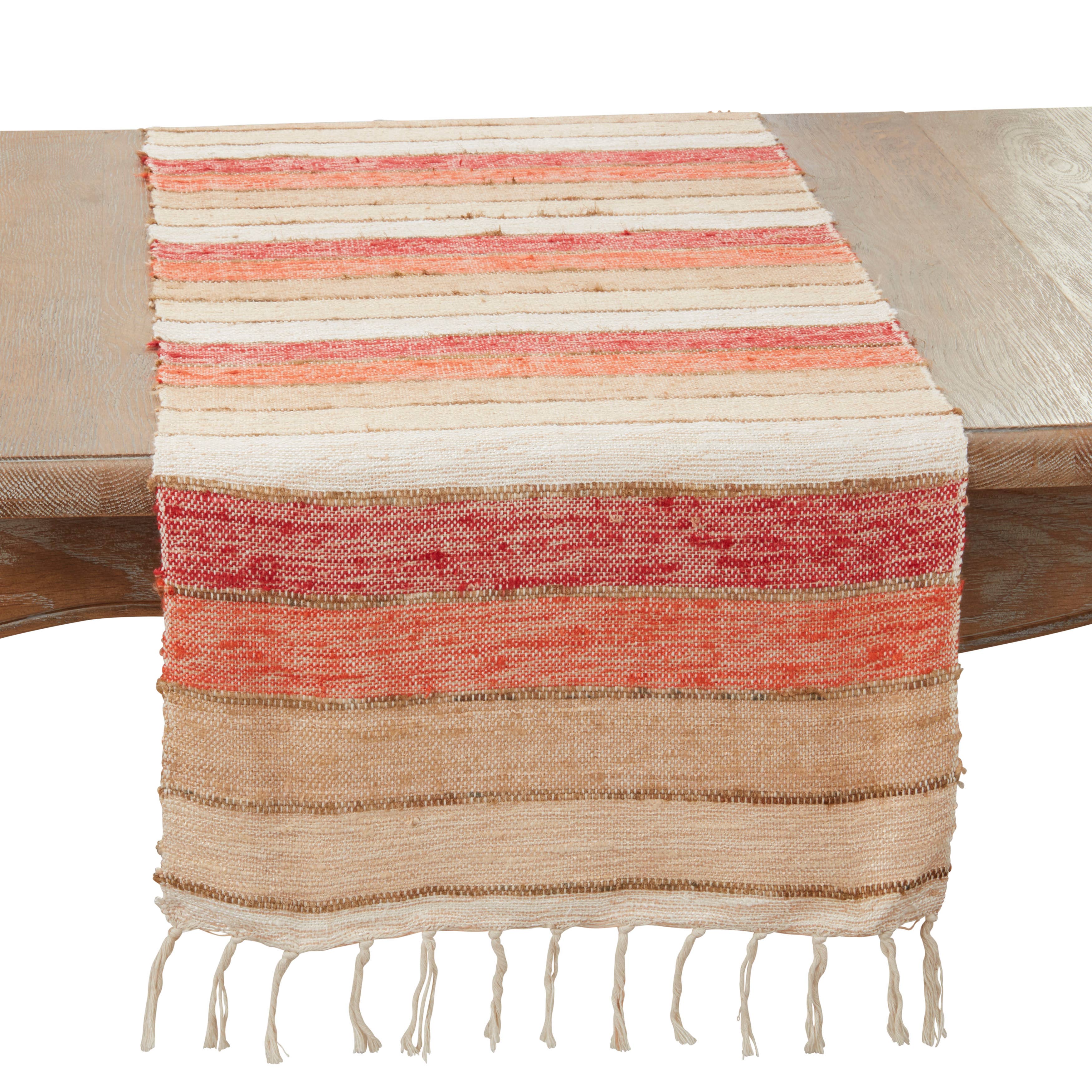 Orange Chic Stripes Table Runner for wholesale on Faire0