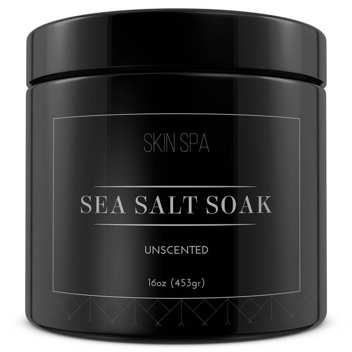 The Midwest Sea Salt Company - Vente Lait de bain - Sel de mer minéral de trempage - Non parfumé 16 oz (453 gr)
