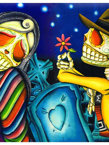 Noche de los Muertos - Art Print for wholesale by Black Market Art