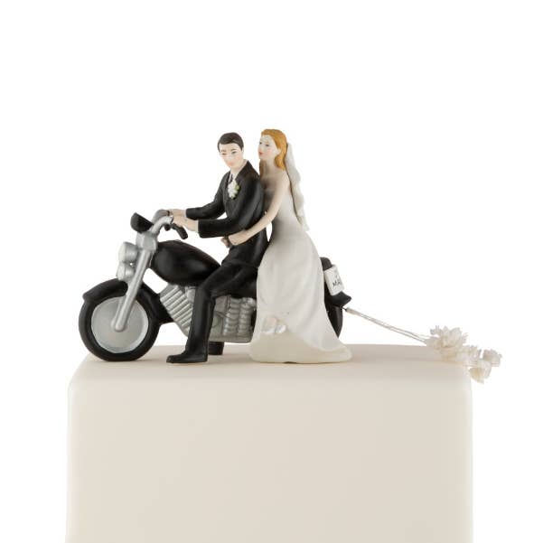 Weddingstar Inc. - Wholesale Decorative Figurine - Motorcycle "Get-away" Wedding Couple Figurine0