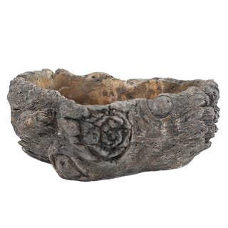 Vagabond Vintage - Wholesale Plant pot - Cement Burled Bark Planter - Large2