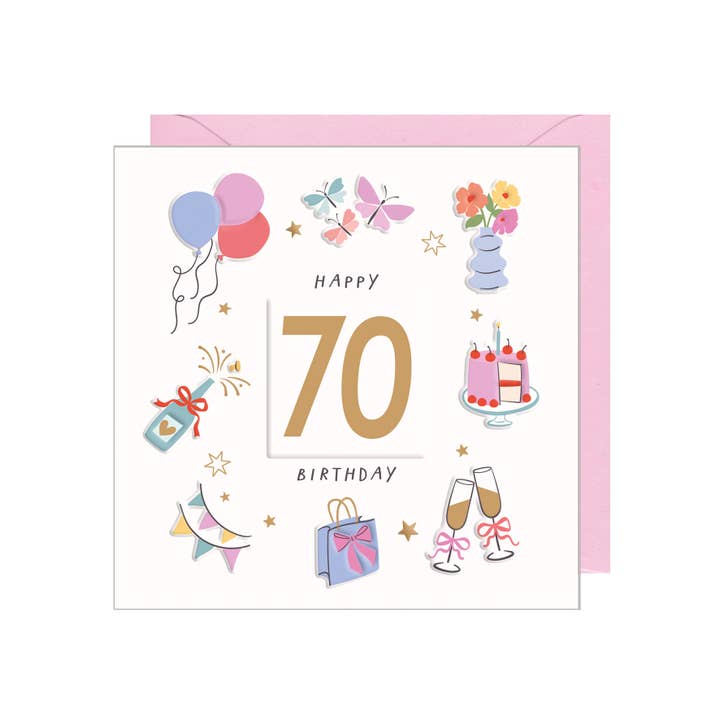 Happy Birthday - 70 for wholesale by Rosanna Rossi