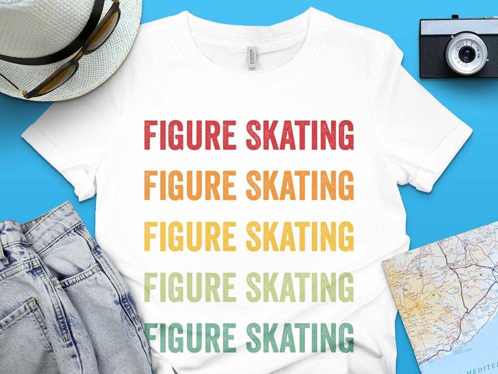 PositiveParty - Wholesale Screen Printed T-Shirt - Women's - Lgbtq Pride Figure Skating Shirt & Gift Design0