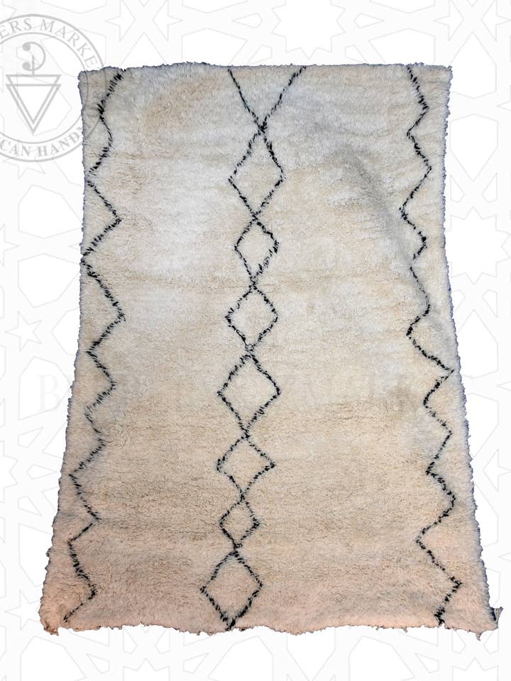 Tapis marocain Beni Ourain pour la vente par Berbers Market