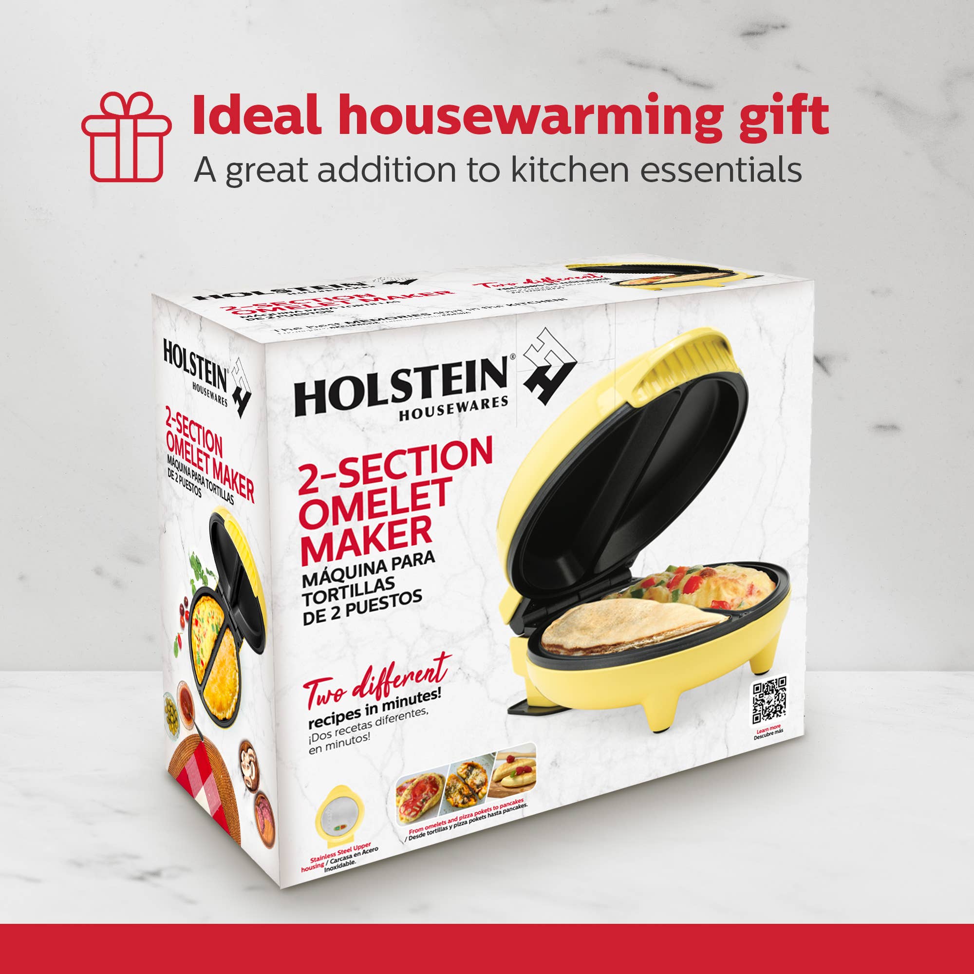 Holstein Housewares - Wholesale Kitchen Appliance - Easy Fast Breakfast Omelet Maker for Pancakes & Treats7