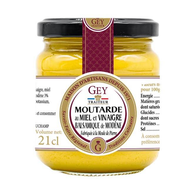 Senap med honung och balsamvinäger 21 cl - Raoul Gey Traiteur för wholesale av Maison RGEY