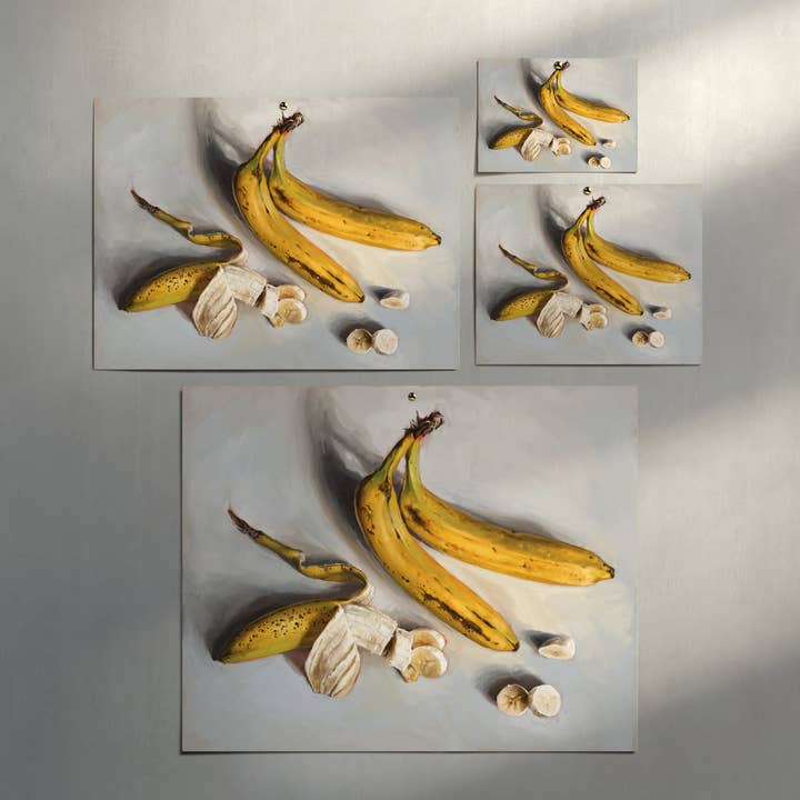 The Ugly Cat Studio - Wholesale Art Print - Bananas Still Life Art Print24