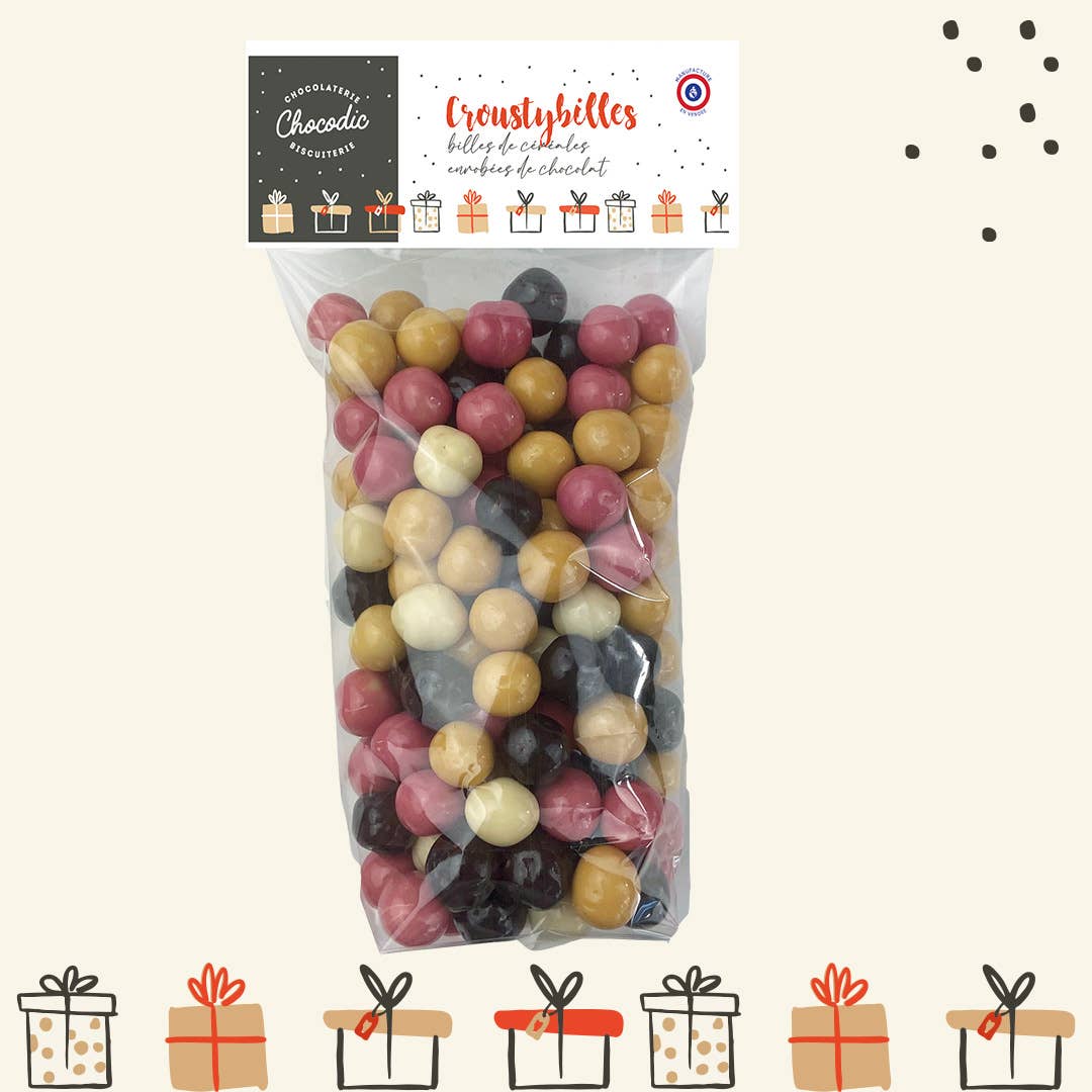 CHOCODIC - Wholesale Chocolate Covered Sweets - BAG: CROSTYBILS, CHOCOLATE COVERED CEREAL BALL0