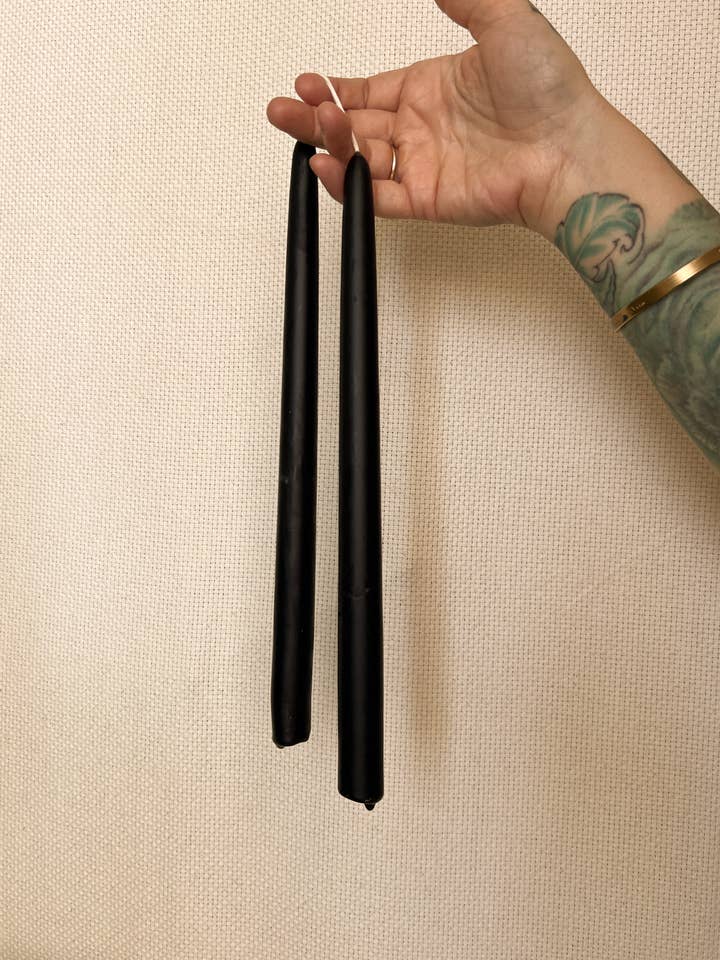 Beeswax Taper Candles for wholesale by The Ash House Soap Studio
