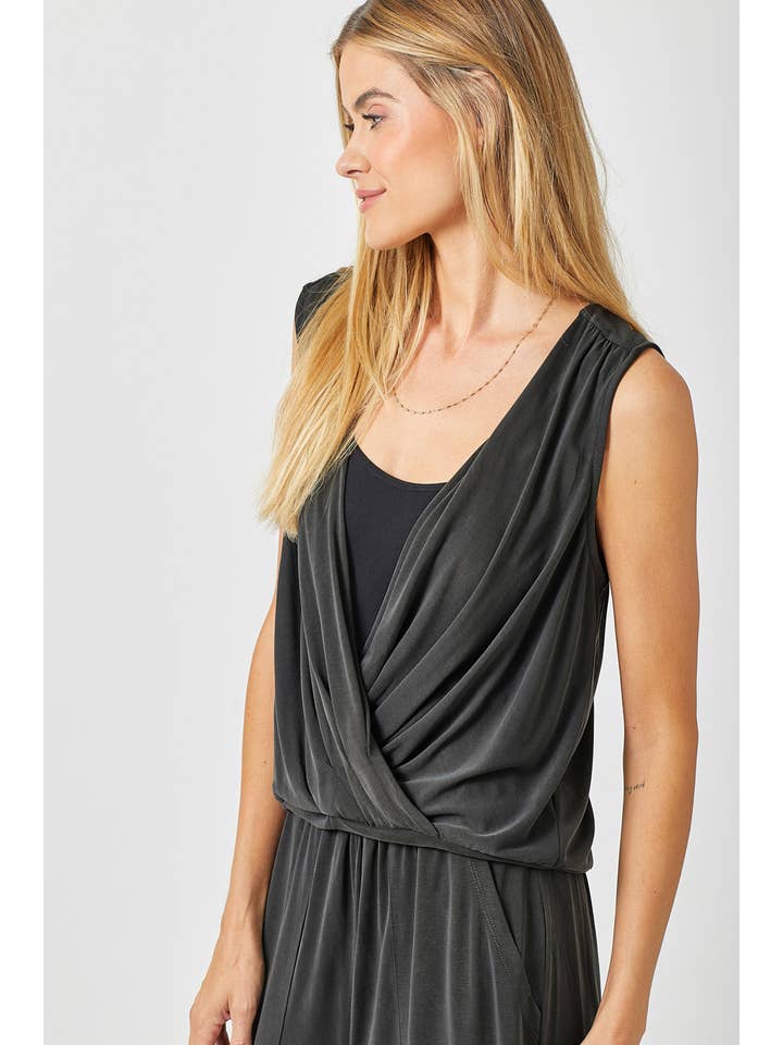 Mystree - Wholesale Blouse - Women's - 60608 Modal Plunging Neck Top22