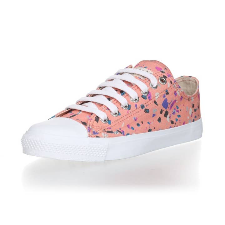 Fair Trainer Hvid Cap Lo Cut Kollektion 18 Terrazzo Rose for engroshandel hos Ethletic GmbH