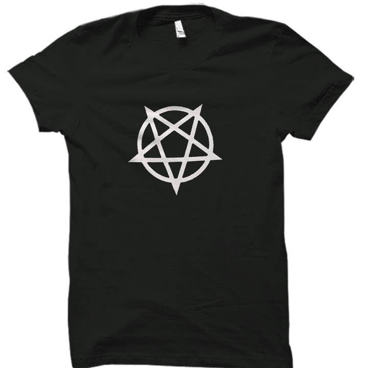 Blaspheme Boutique - Wholesale Screen Printed T-Shirt - Unisex - Pentagram T-Shirt0