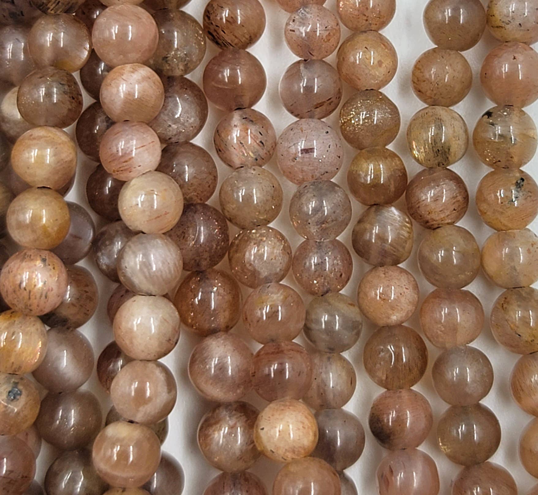 Beads Creation – wholesale Pärlor – AAA Persikofärgad Månsten Pärlor för Smycken PRP7471