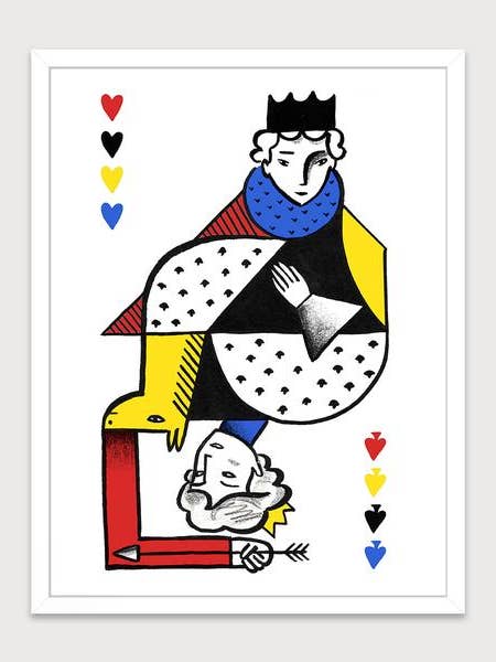 Liten kung litografi för wholesale av Les Petits Collectionneurs
