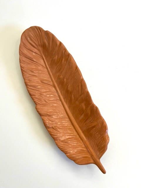 Lymeliteco - Wholesale Decorative Tray - Feather Concrete Tray | Elegant Feather Trinket Tray0