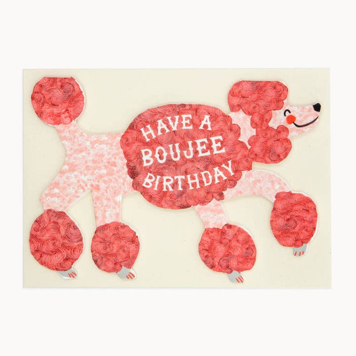 Boujee Birthday Poodle for wholesale by Hadley