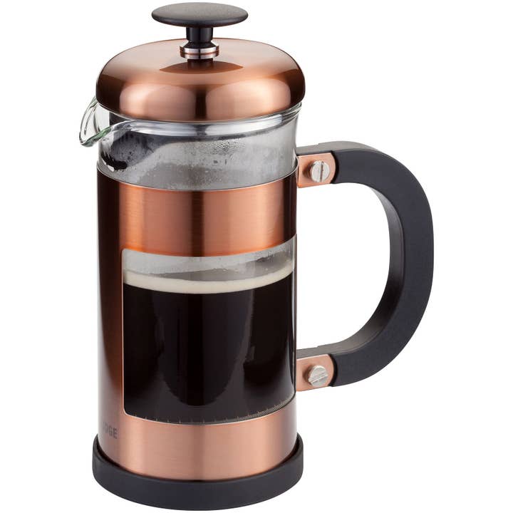 Judge UK - Wholesale French Press - Judge Coffee, 3 Cup Glass Cafetiere, 350ml, Copper