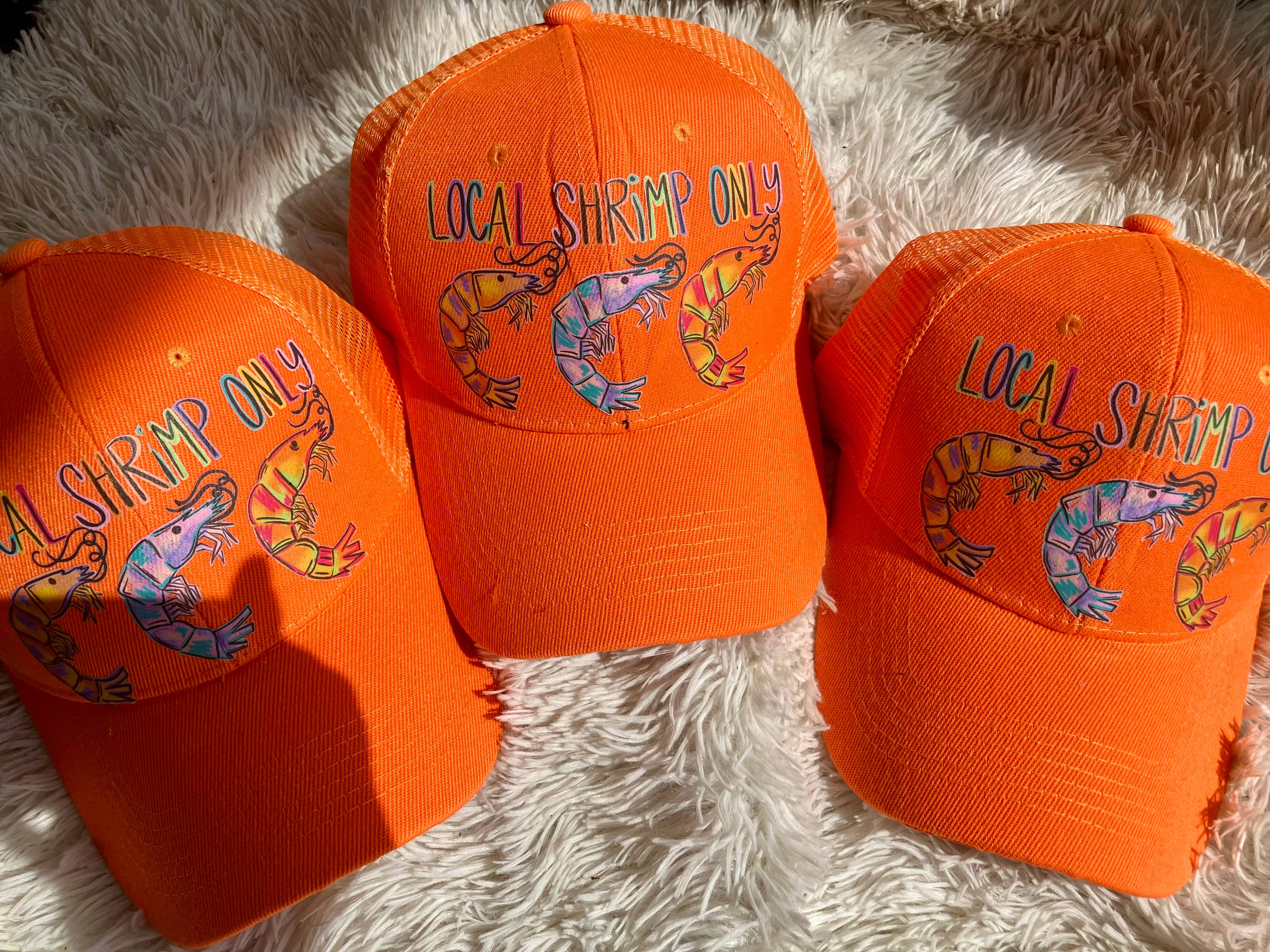 on the Bayou - Wholesale Trucker Hat - Unisex - local shrimp only trucker hats9