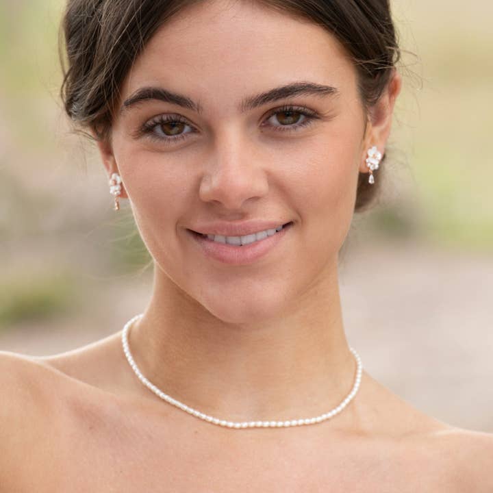 Vegan Pearl Choker Necklace for wholesale by Annabel Jewellery