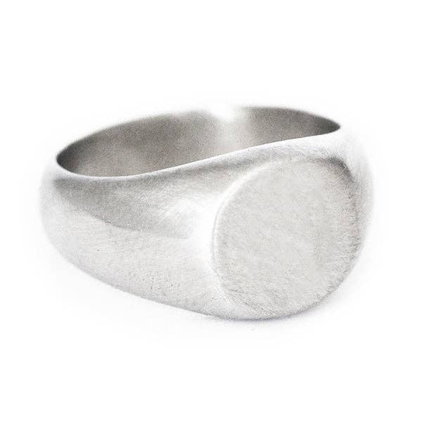 Anello Mini Moon in Acciaio per la vendita all'ingrosso da parte di Carpe Diem Jewellery