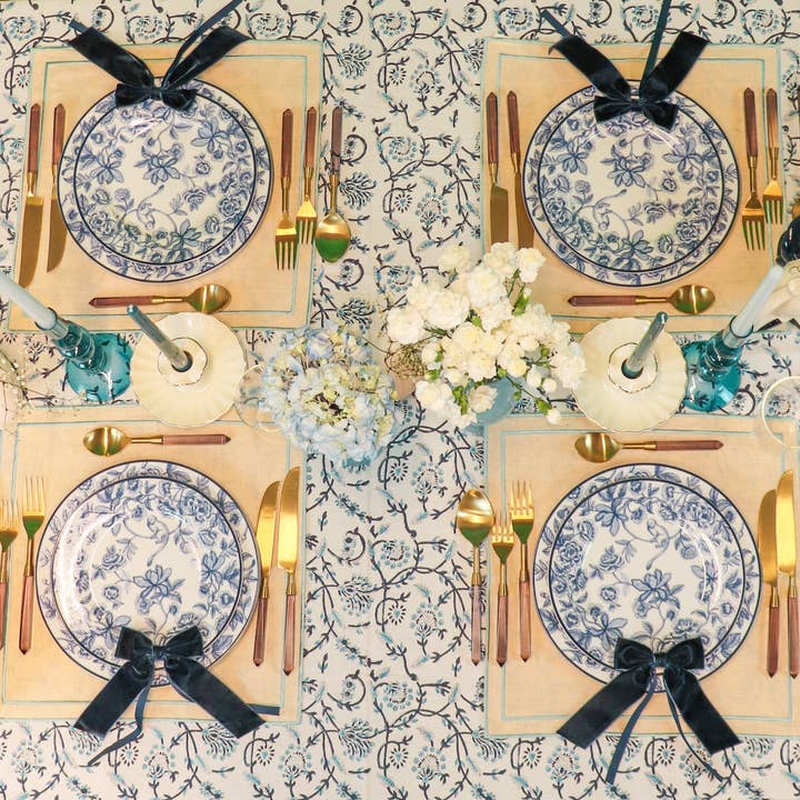 Ro’Table NYC - Wholesale Tablecloth - Eleanor Royal Blue Tablecloth8