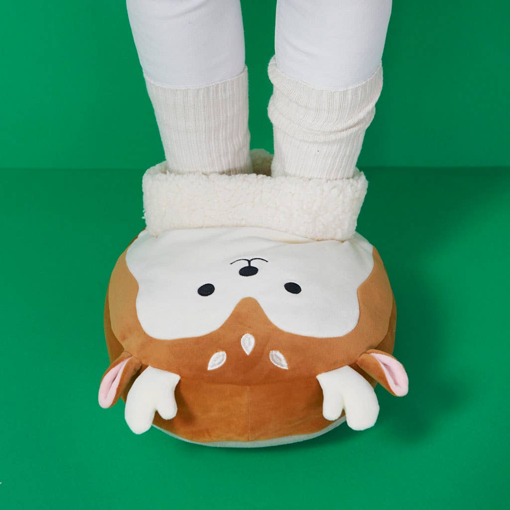 Balvi – Großhandel Hausschuhe – Damen – Balvi Deerling Fußwärmer aus braunem Polyester4