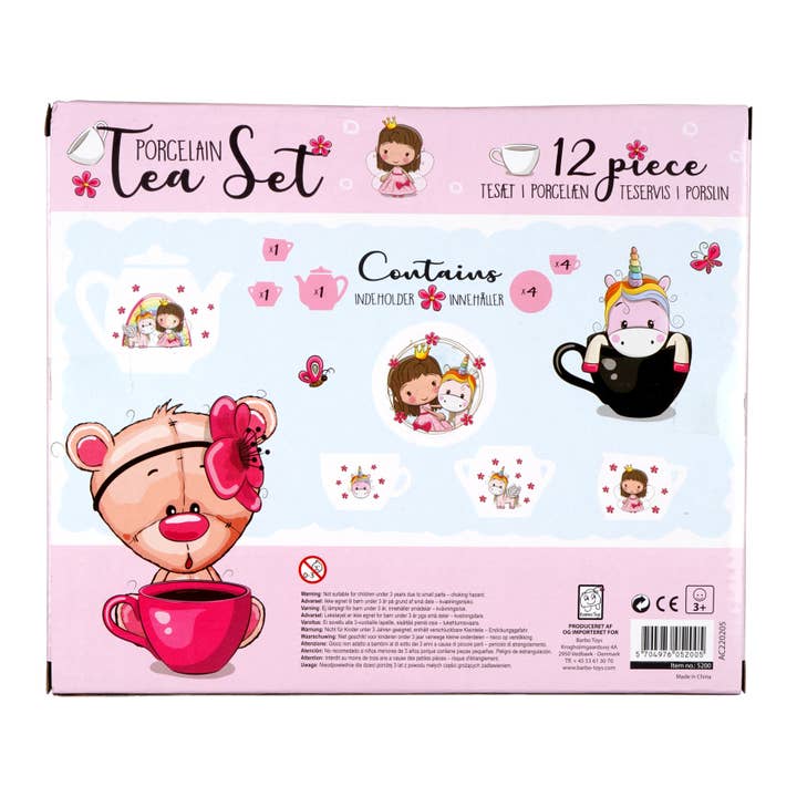 Barbo Toys - Wholesale Toy Feeding Set - Kids - Lillie & Ellie - Porcelain Tea Set 5
