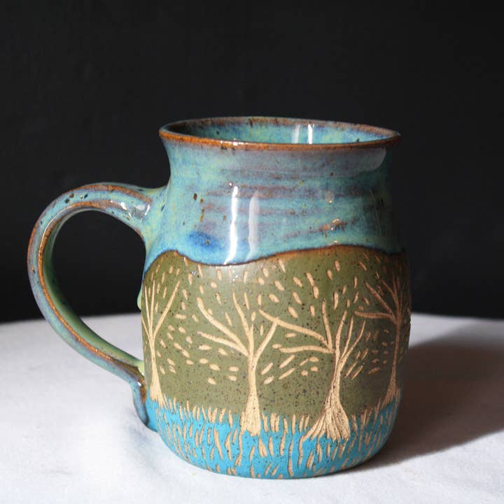 Forest Mug for wholesale by The Midnight Mustard Seed