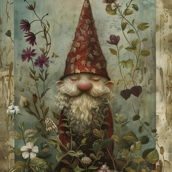 Fripperies - Wholesale Everyday Greeting Card - Fairytale Woodland: Gnome | Map of Fripperies