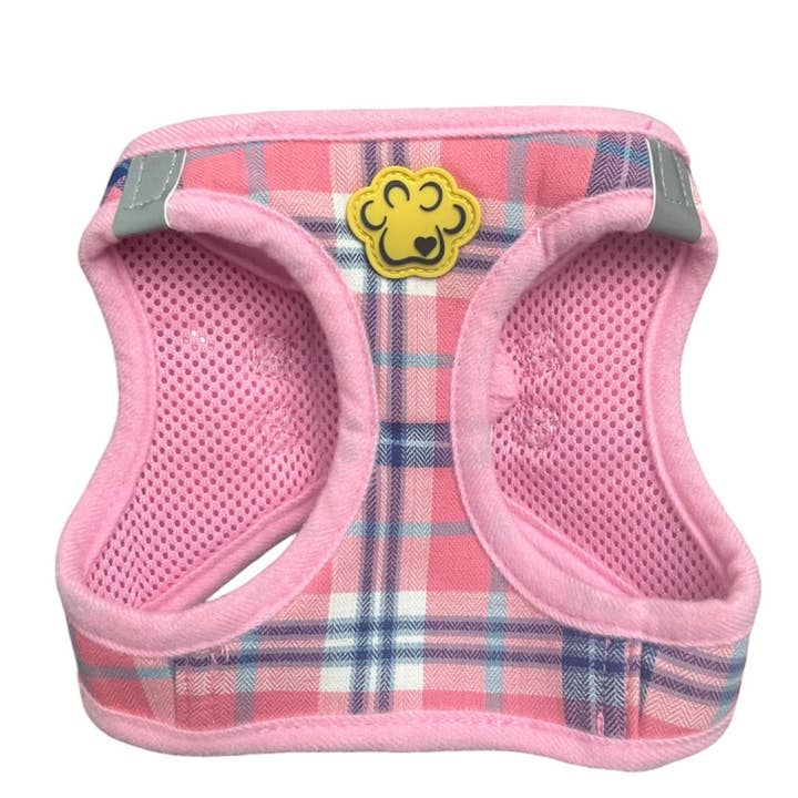 Tartan Burberry Harness Pink for wholesale by Harleybee Pet Boutique