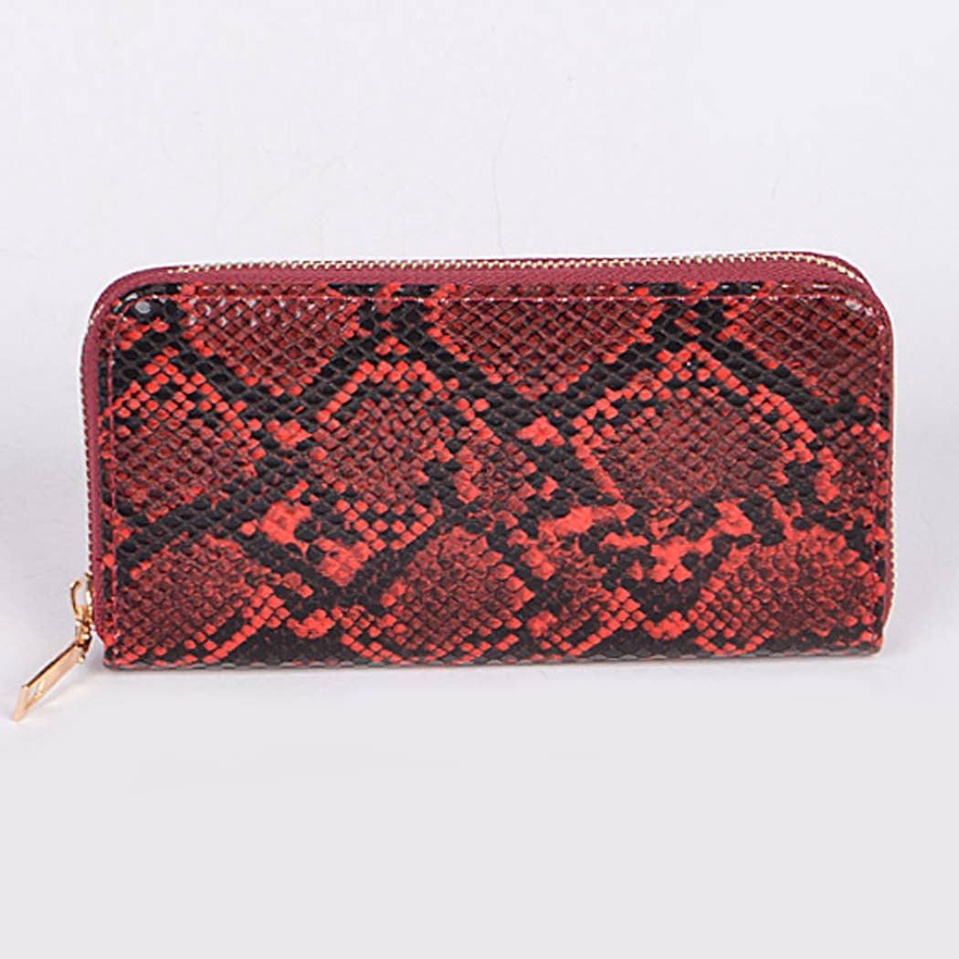 3AM BY H&D ACCESSORIES - Vente Portefeuille – femme - Portefeuille en fausse peau de serpent3