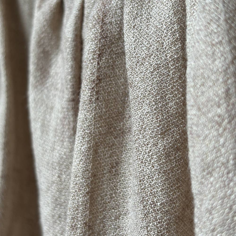 beige Slouchy overalls with 4% linen blend for wholesale on Faire5