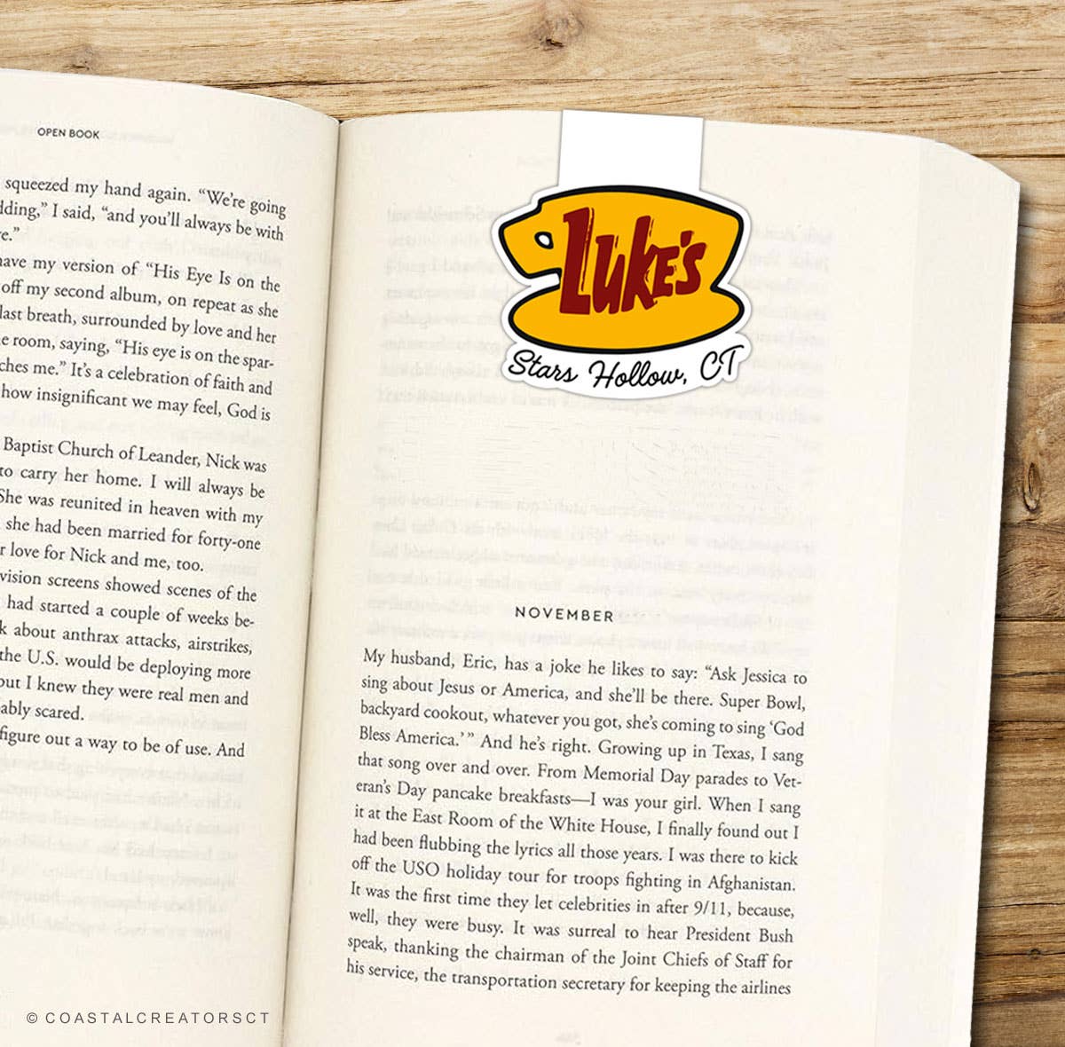 Coastal Creators of Connecticut - Wholesale Journal/Diary - Gilmore Girls Autumn Journal + Luke's Magnetic Bookmark Set2