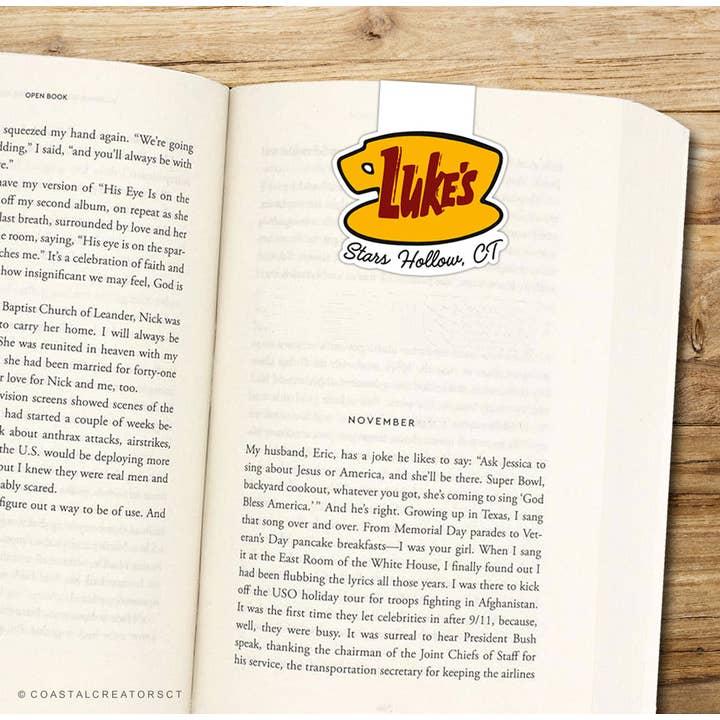 Coastal Creators of Connecticut - Wholesale Journal/Diary - Gilmore Girls Autumn Journal + Luke's Magnetic Bookmark Set2