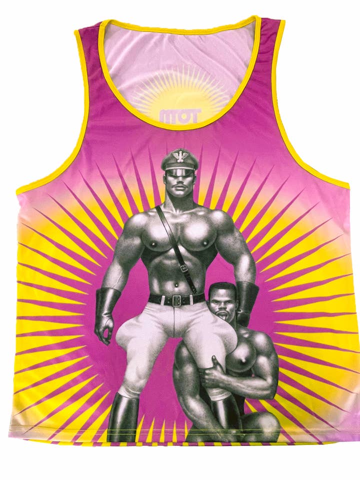 Peachy Kings / Kweer Cards - Wholesale Tank Top - Men's - Tom of Finland Mesh Tank Top — "Sir/Boy"3