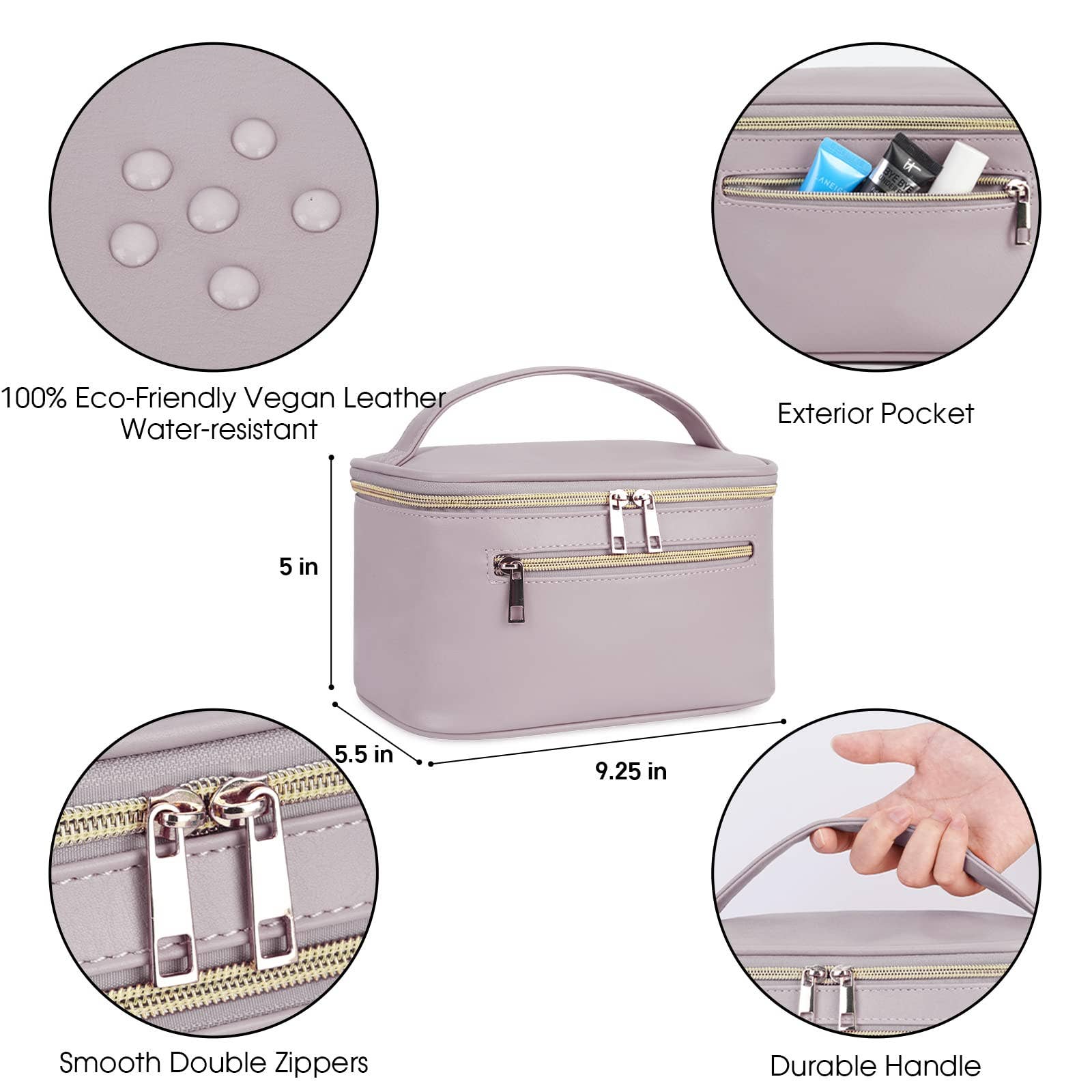 wandf - Wholesale Make-up/cosmetic bag - Vegan Leather Cosmetic Brush Bags Makeup Case 36