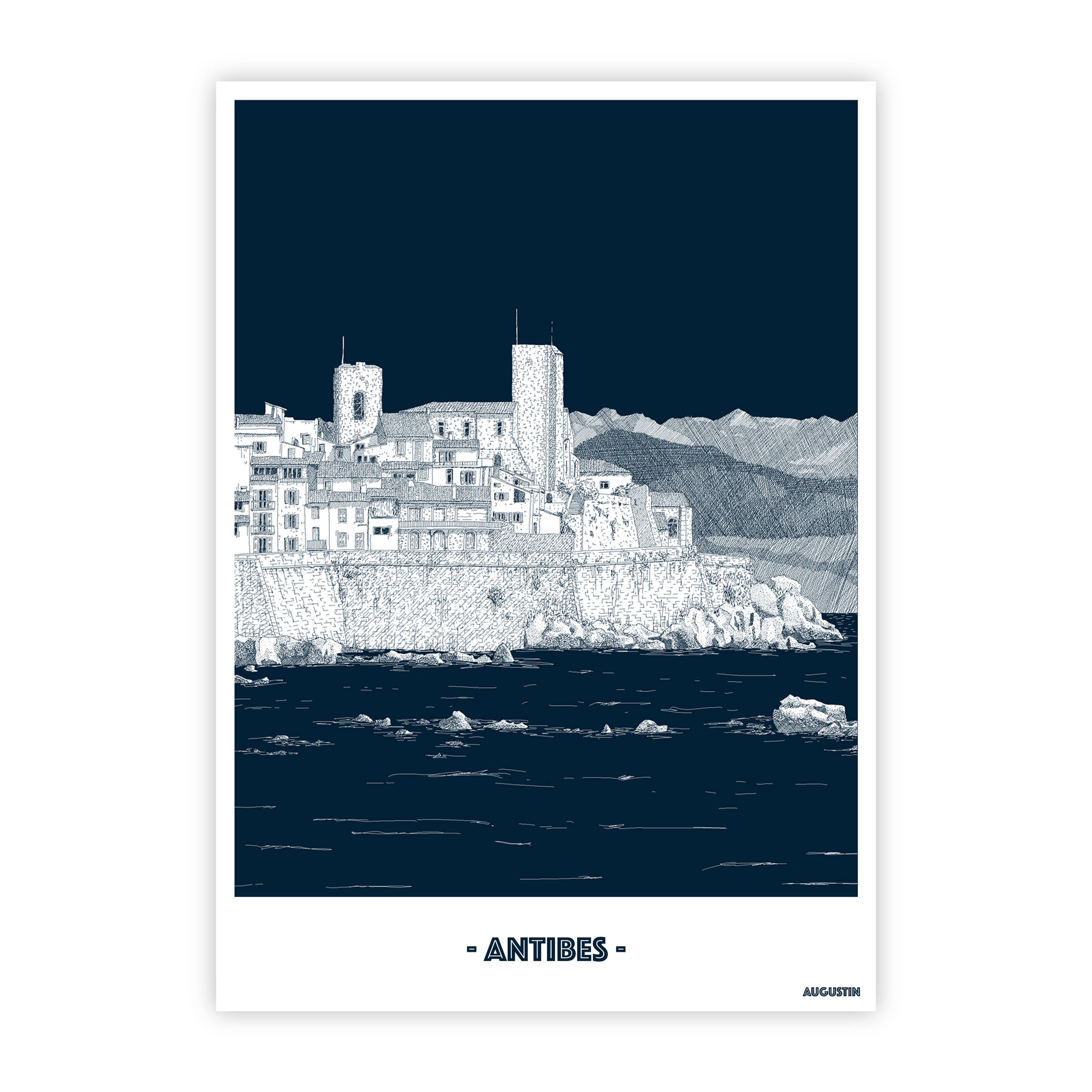 Augustin - Wholesale Postcard - Antibes - postcard0