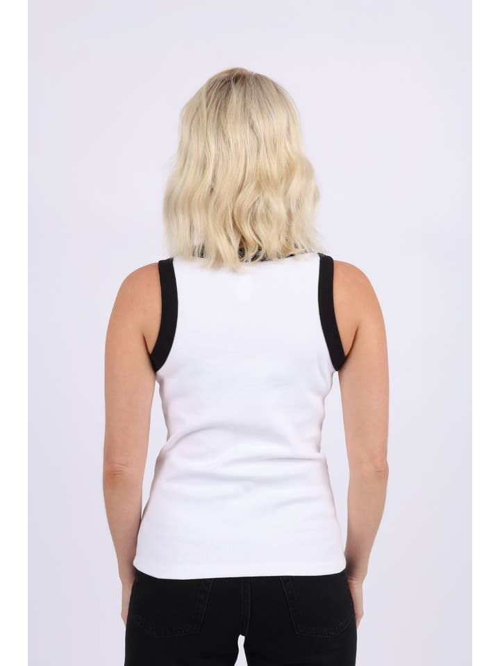 Missi Clothing – wholesale Tank top – Women′s – Women Ribbed Plain Tank Vest Top (Pack of 6)4