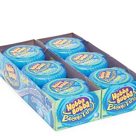 Sugar Bear Candy – wholesale Tuggummi – Hubba Bubba Bubble Tape Surblå Hallon 12 ct.