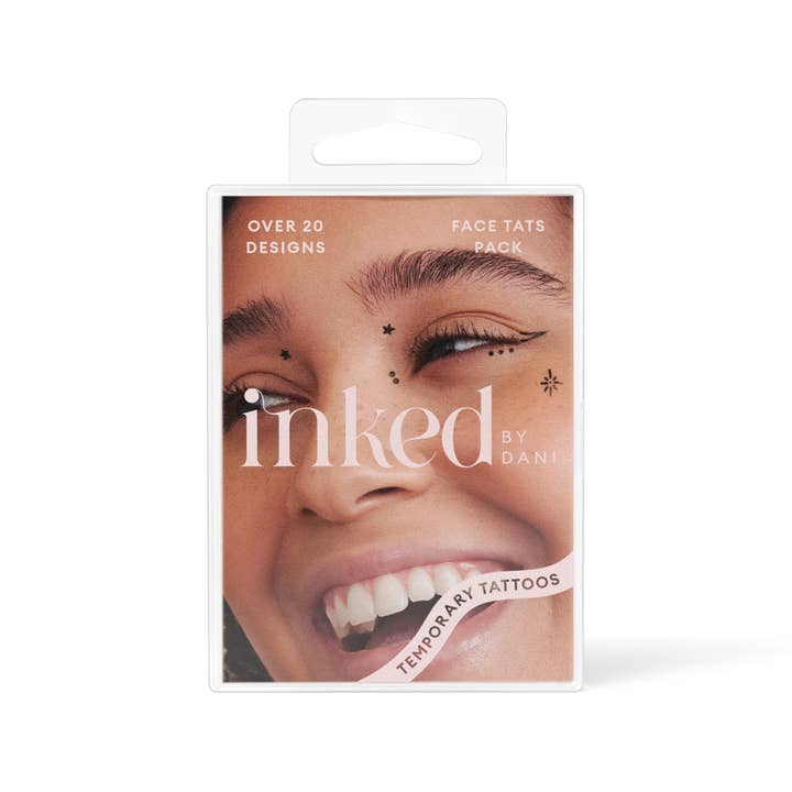 INKED by Dani - Wholesale Temporary Tattoo - Face Tats Temporary Tattoo Pack1