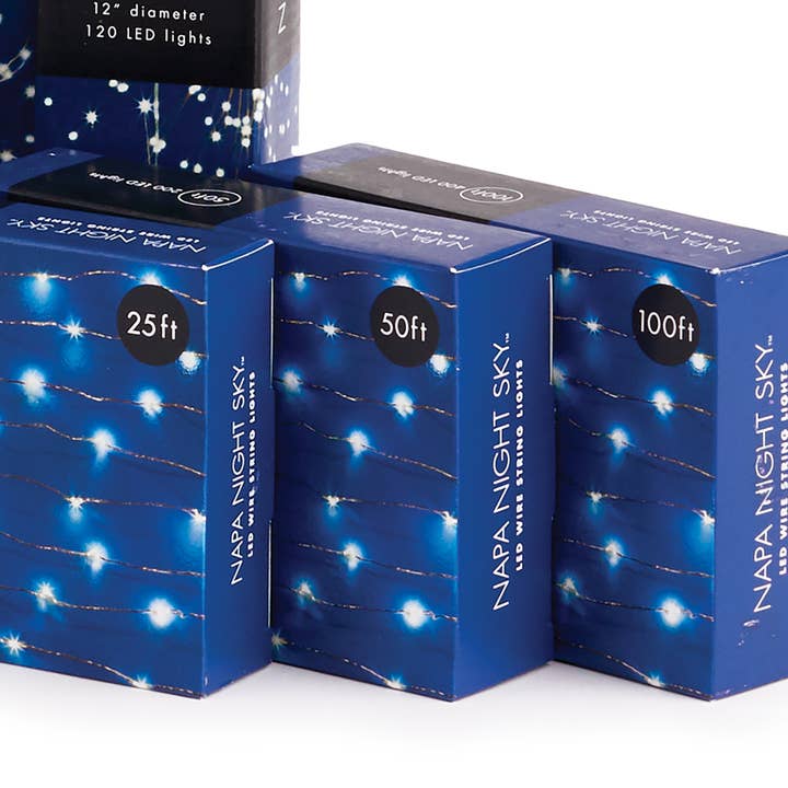Napa Home & Garden - Wholesale String Lights - Napa Night Sky Led Wire String Lights, 50'